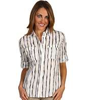 MICHAEL Michael Kors Petite Petite Woodcut Stripe 60s Shirt $24.99 