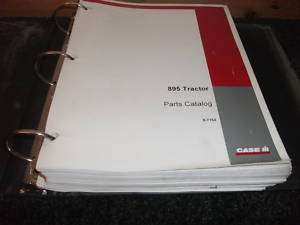 Case 895 tractor parts catalog manual  