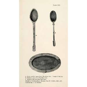  1916 Halftone Print Wooden Spoons Dish Hamilton Inlet 