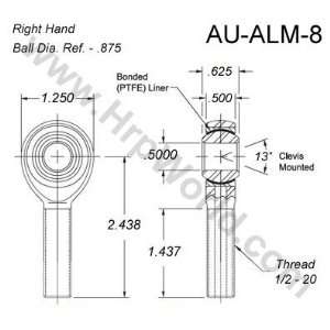  Aurora Bearing Company ALM 8; .500 Bore   1/2   20 