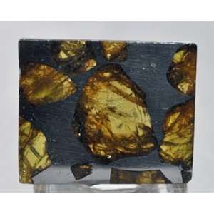  Pallasite Meteorite Polished Crystal Slice  China