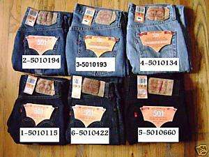 Levis 501 New WT (7 colors to choose from) ALL SIZES  