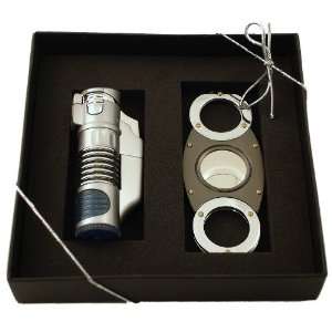   Glow Lighter & Round Cigar Cutter Gift Set