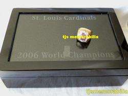 2006 ST LOUIS CARDINALS WORLD SERIES CHAMPIONSHIP RING & PRESENTATION 