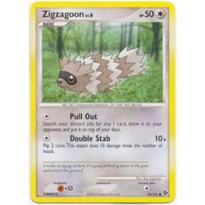   Diamond and Pearl 4 Great Encounters Zigzagoon 96/106 Toys & Games