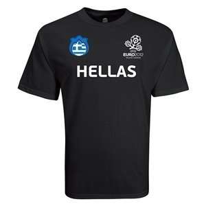 Euro 2012   Greece UEFA Euro 2012 Core Nations T Shirt (Black)  