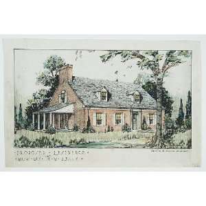  House,residence,HW Kelly,drawing,Fairfax,Virginia 