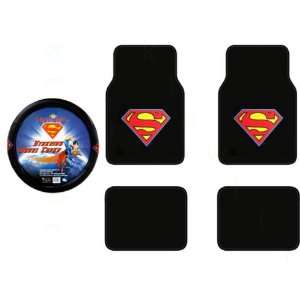  A Set of 4 Universal Fit Superman Classic Red and Yellow 