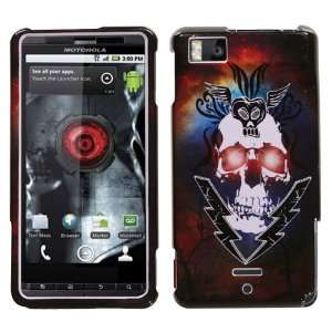   MB810 / DROID X LIGHTNING SKULL PHONE PROTECTOR COVER 