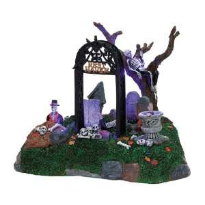  Lemax Spooky Town Village Restless Tombstones Animated 