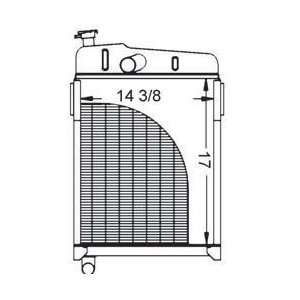    New Radiator AM1771T Fits JD M, MT, 320, 330, & 40 