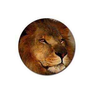  Lion Round Rubber Coaster set 4 pack Great Gift Idea 