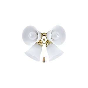  Clearance   Air Pro Polished Brass Ceiling Fan Light Kit 