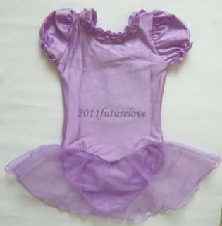 New Fairy Girls Party Leotard Ballet Tutu Skirt Dress  