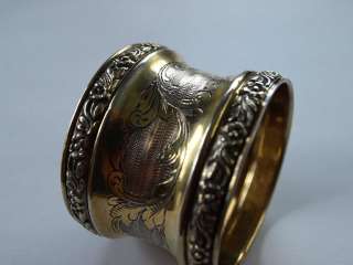 French silver napkin ring sterling minerva silber argent  