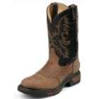 Tony Lama Mens Work Boot Western 11 Brown TW1022 Wide Avail