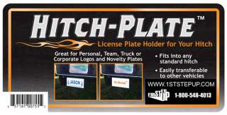 LICENSE PLATE, NOVELTY PLATE HOLDER FOR 2 RECEIVERS  