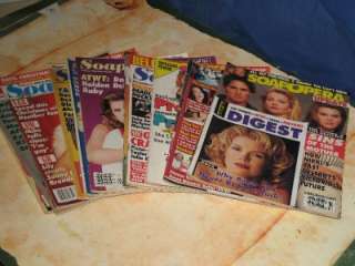 13 issues of SOAP OPERA magazine & UPDATE 1996 95 94  
