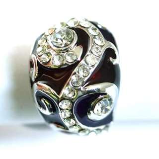   GP Chic Red Inlay Gemstone CZ Sphere Ring Jewelry Fashion Rings  