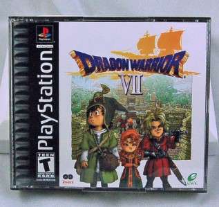 Dragon Warrior VII (Sony PlayStation 1, 2001) PS1 PS2 PS3 Black Label 