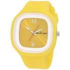   Mens YEL CL1 The Fresh Yellow Band Clear Glass Removable Face Watch