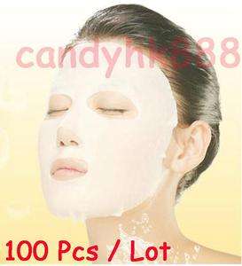 100pcs Skin Care DIY Fiber Facial Mask paper + Eye Mask  