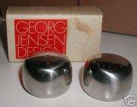 Vintage Georg Jensen Salt & Pepper in Original Box  