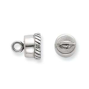  Sterling Silver 9.8 x 7.6mm Magnetic Clasp Jewelry