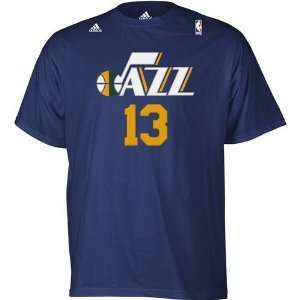 Utah Jazz Mehmet Okur Name & Number Youth T Shirt (Navy)  