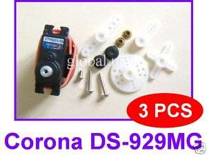 3x Corona DS 929MG Digital servo metal gear TREX 450 US  