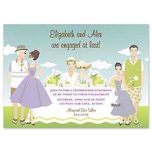  Preppy Bridal Invitation Wedding Engagement Party 