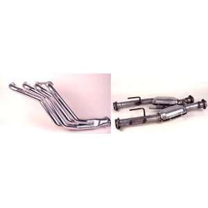  BBK 79 93 5.0 Chrome Long Tube Header and H Pipe w/Cats 
