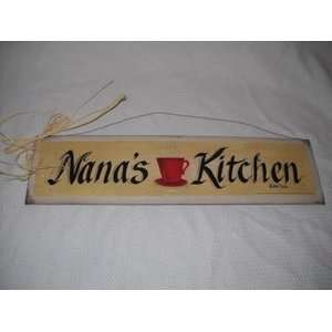    Nanas Kitchen Coffee Cup Wooden Wall Art Sign