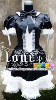   Cosplay Costume Dress Black White Halloween Christmas Anime  