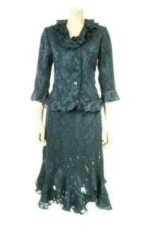 Navy Lace Skirt Suit, Sizes 12 to 24  