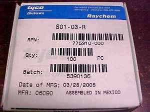 100 Tyco Raychem Shield Termination Solder Sleeve 18AWG  