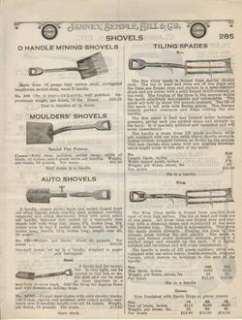 1922 Shovel Coal Mining Auto Moulder Tiling Spade Ad  