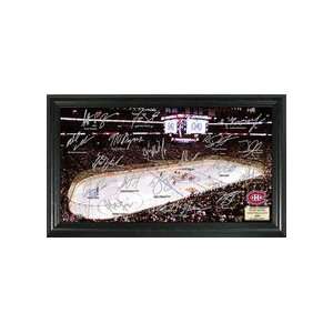  Montreal Canadiens Signature Rink Framed 12 x 20 