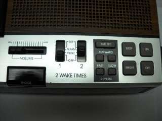   GE Am Fm Dual Alarm Clock Radio And Cassette Tape Player Recorder