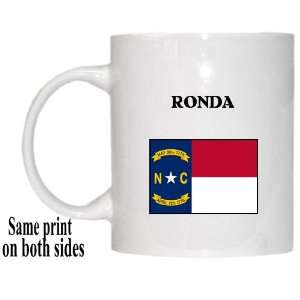    US State Flag   RONDA, North Carolina (NC) Mug 