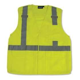  D Ring Safety Vests   Lime (Reflective) S361   4X Large 