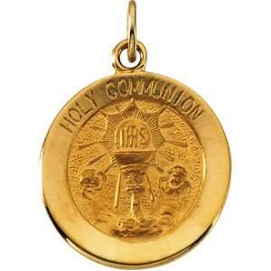  Clevereves 14K Yellow Gold 14.75 mm Holy Communion Medal 