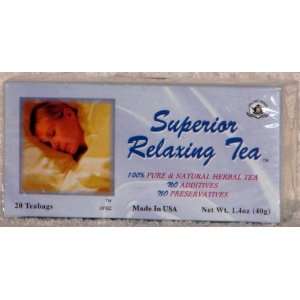  SUPERIOR RELAXING 100% & NATURAL HERBAL TEA 1.4 OZ 