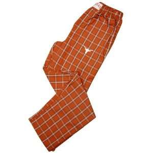  Texas Longhorns Burnt Orange Plaid NCAA Cover Pajama Pants 