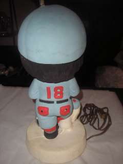 1977 Statuary n Jutas Stuff POTTERY BASEBALL LAMP 20  