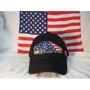  USA RED WHITE BLUE BIG RIG TRUCKER HAT CAP HATS 