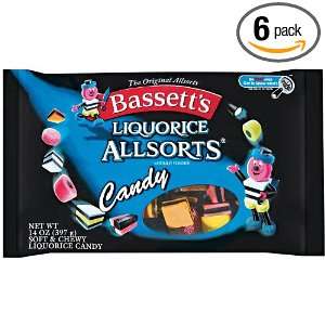 Bassetts Liqrc Allsorts, 14 Ounce (Pack of 6)  Grocery 