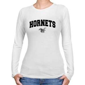  Alabama State Hornets Ladies White Logo Arch Long Sleeve 