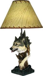   Lamp, Gray, 21in, Laced Shade, 40W, Wolves Lighting Decor Table Lamps