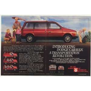  1984 Dodge Caravan Transportation Revolution Double Page 